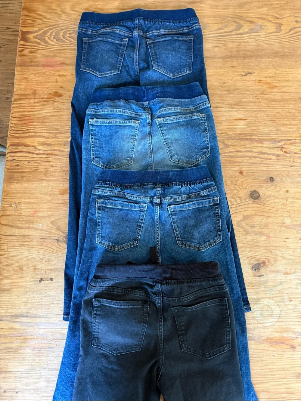 Boys drawstring pull-on jeans lot